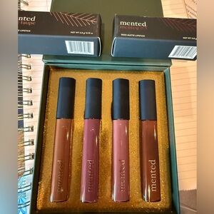 Mented Lip Gloss and Lipstick Bundle New